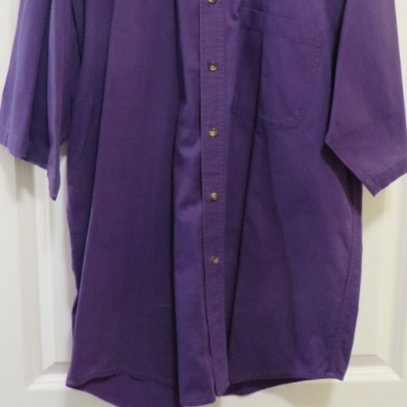 PURPLE Dress Shirt - Short Sleeve - Specialty Collection - Medium - Picture 2 of 9